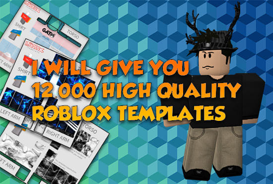 I will give you 12k high quality roblox clothing templates