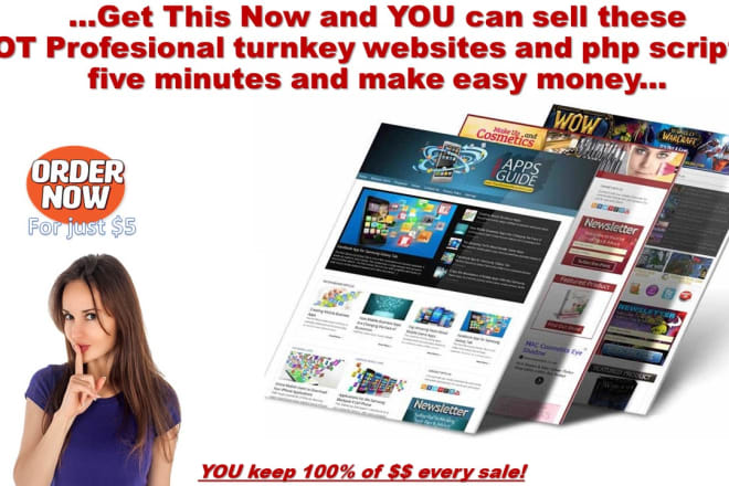 I will give you 3500 turnkey websites and PHP scripts to resell it