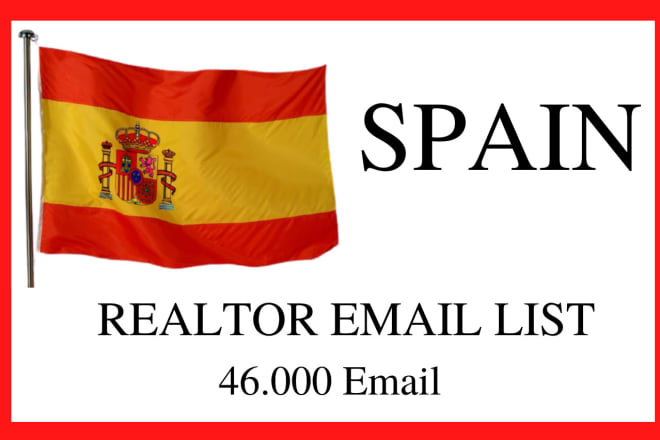 I will give you spain realtor email list