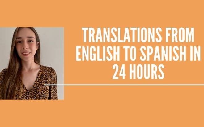 I will good quality english to spanish transcription