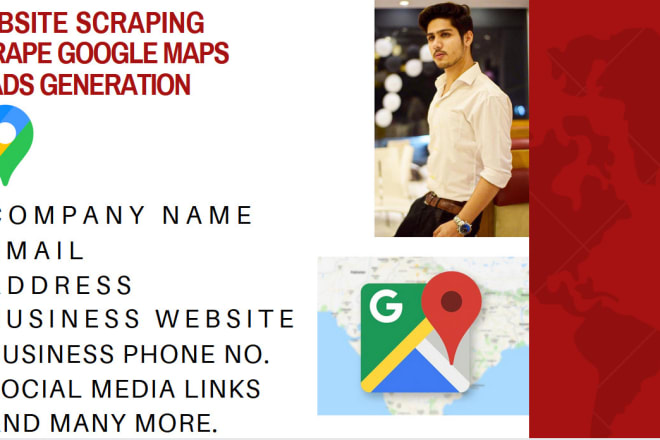I will google map data scraping with emails, business lead