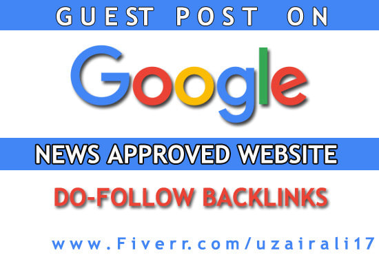 I will guest post on google news approved website