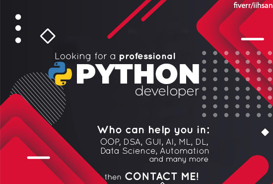 I will help in python programming, web scraping,machine learning,ml