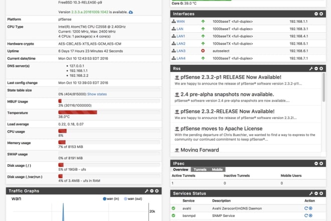 I will help to install and configure and troubleshoot pfsense firewall