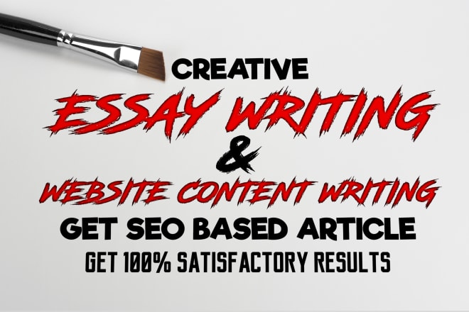 I will help you in a creative essay, website SEO content writing