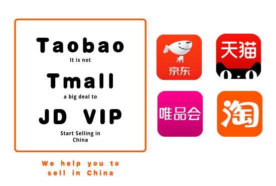 I will help you to sell on taobao, jd and tmall in china
