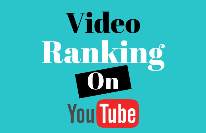 I will improve youtube video ranking with seo