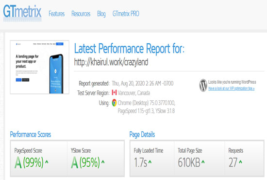 I will increase slow wordpress speed optimization with gtmetrix pagespeed