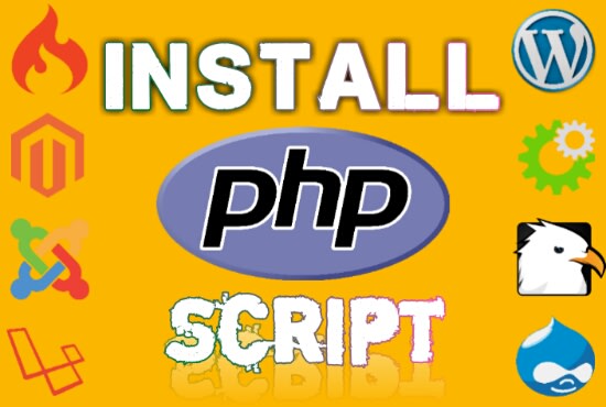 I will install any php script