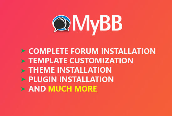 I will install mybb and its themes and customize it