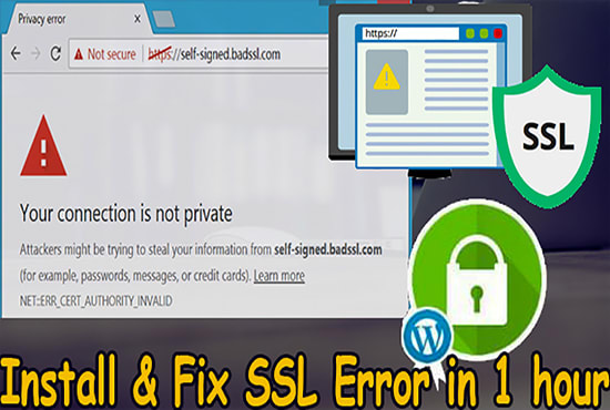 I will install ssl certificate and ssl certificate error fix