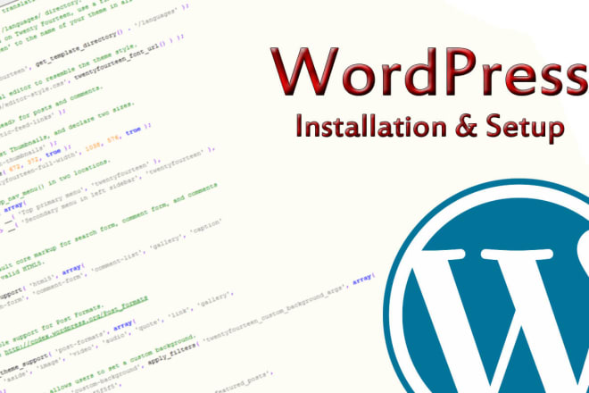 I will install wordpress, install theme and buy hosting