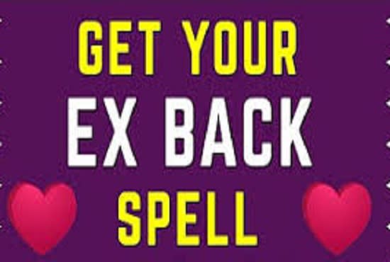 I will invoke a powerful love spell to get your ex lover back