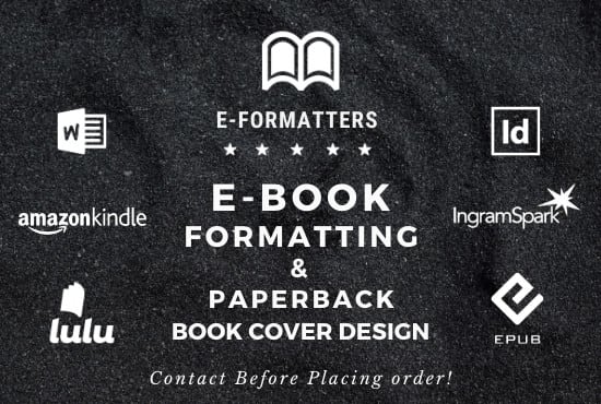 I will kindle ebook book formatting layout design amazon kdp lulu