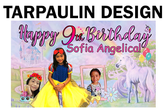 I will layout and edit for tarpaulin