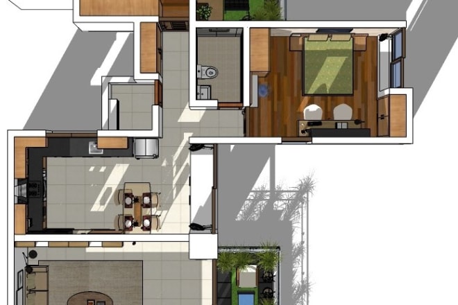 I will make 2d and 3d floor plan for apartment or house