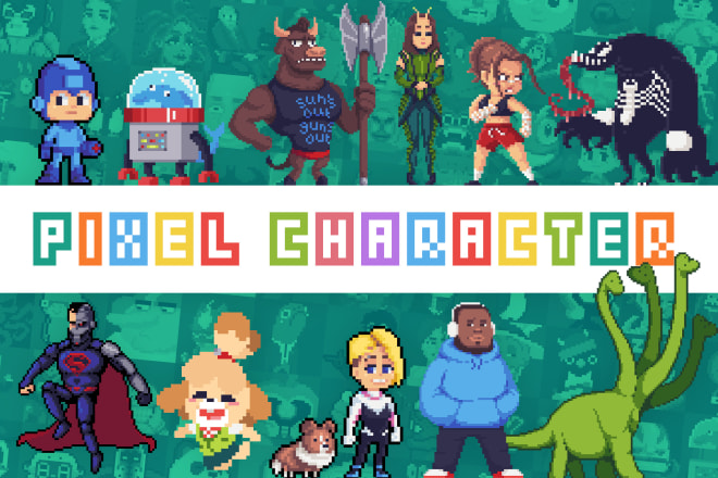 I will make a pixel art character for you