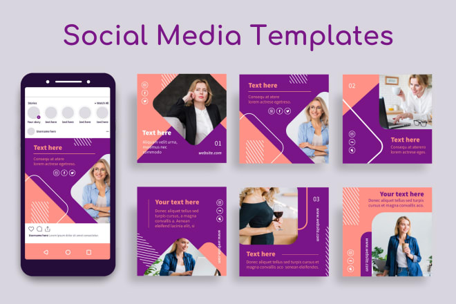 I will make a templates for social media, ad, post, canva