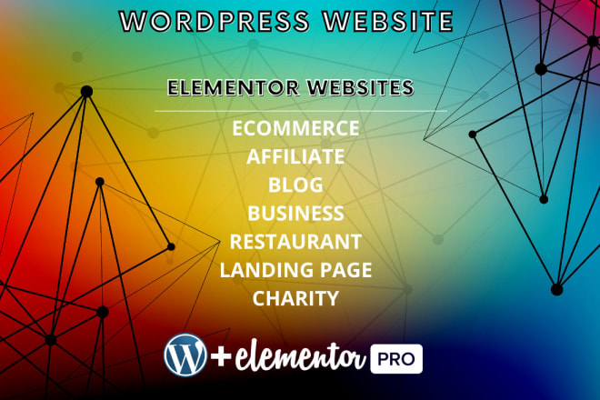 I will make a wordpress website on elementor