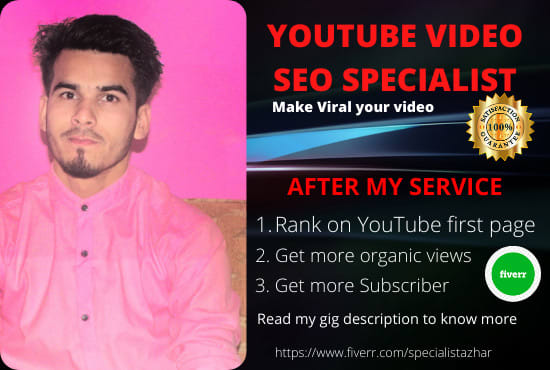 I will make better your youtube video SEO for first page ranking