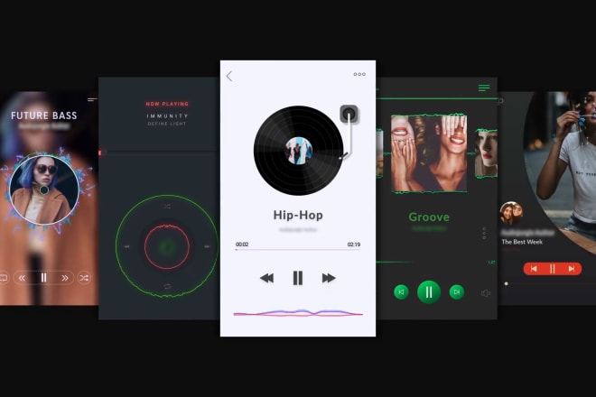 I will make music visualization players video for instagram story