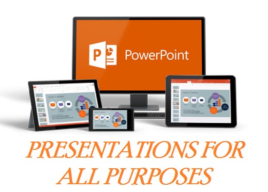I will make powerpoint presentations on various topics