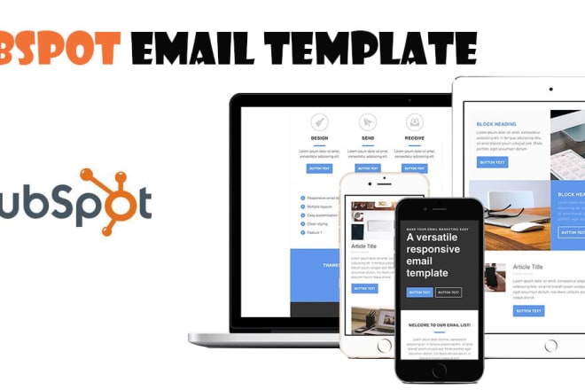 I will make responsive hubspot email template