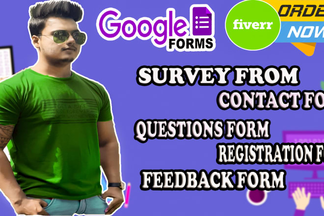 I will make responsive online form and google survey form