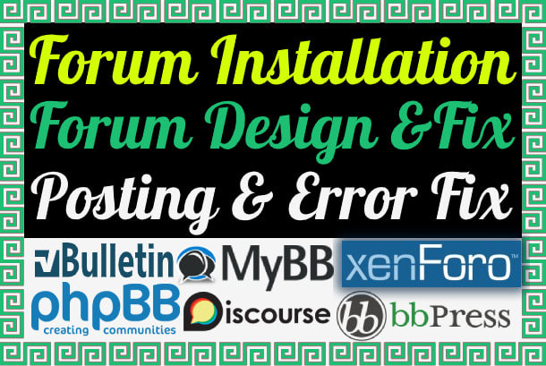 I will make vbulletin mybb bbpress phpbb xenforo forum cms or bug fix