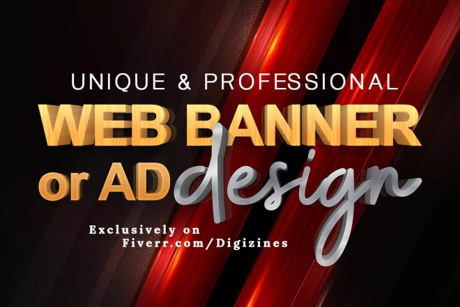 I will make web banner or ads