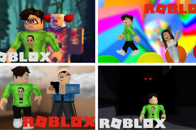 I will make you 2 roblox youtube thumbnails