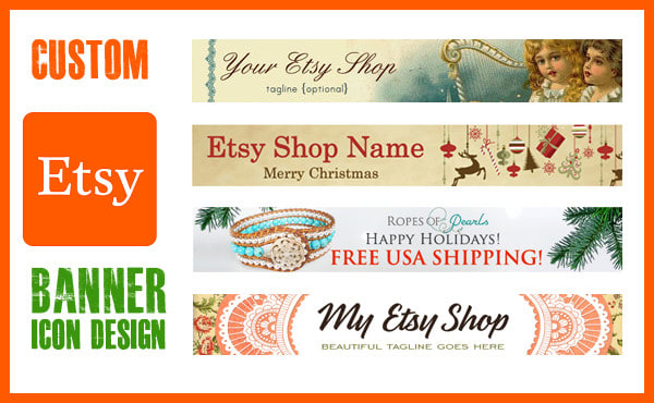 I will make you an etsy banner, icon, logo or cover photo