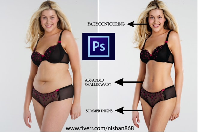 I will make you skinny, shape your body in photoshop