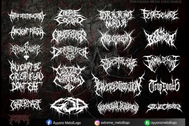 I will make your brutal, death, slam, grind and gore logo