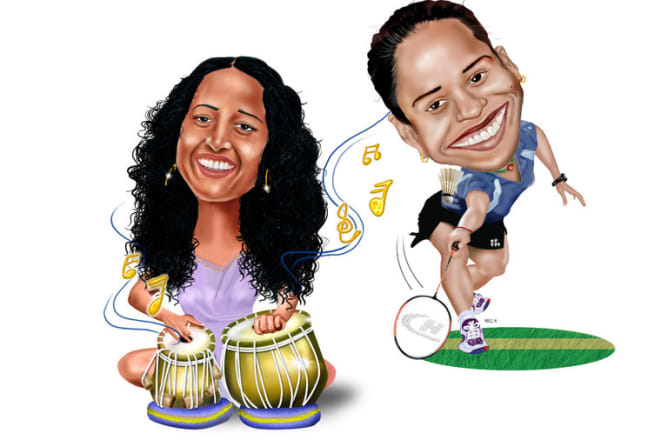 I will make your caricature,cartoon and portrait