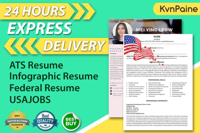 I will make your professional resume for your dream job