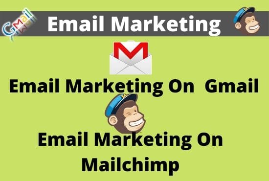 I will manage your email marketing on mailchimp and gmail