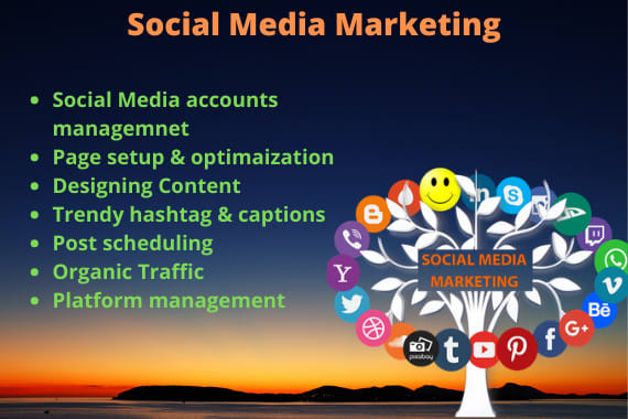 I will manage your social media platforms and grow your business