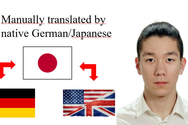 I will manually translate japanese to english, japanese to german