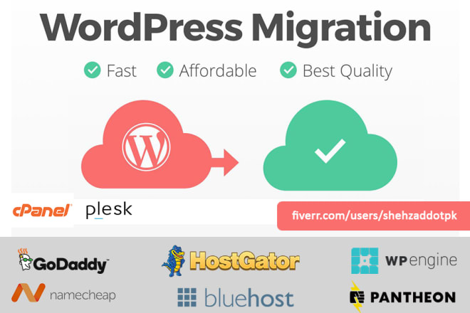 I will migrate wordpress website cpanel, pantheon, wpengine, siteground and godaddy