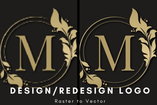 I will modify,redesign,fix,refresh,redo,vectorize existing raster logo