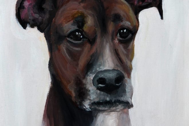 I will paint a pet custom painting on canvas