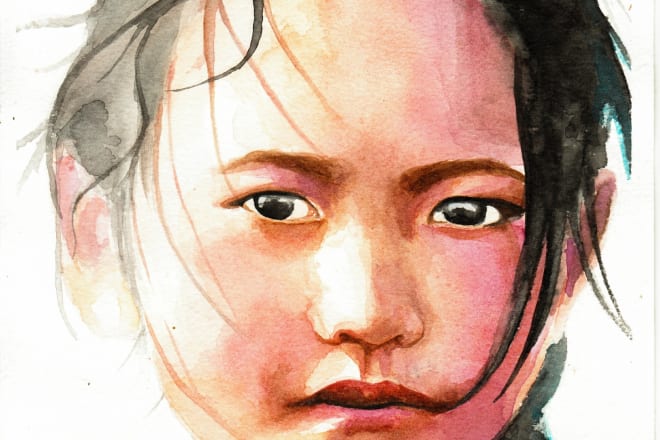 I will paint your picture in artistic watercolor style