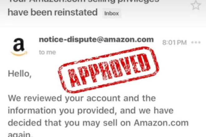 I will perfectly reinstate your suspended amazon, ebay, etsy account