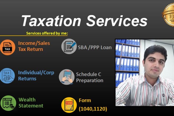 I will prepare your USA tax return sba loans eidl ppp loan services
