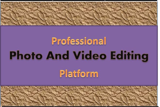 I will professional photo editing and video editing