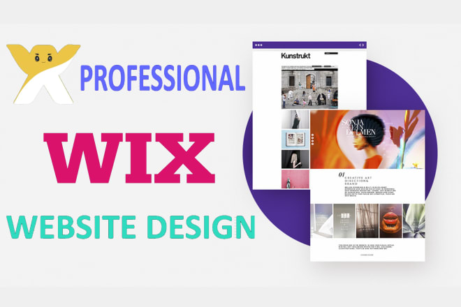 I will professionally design wix website builders