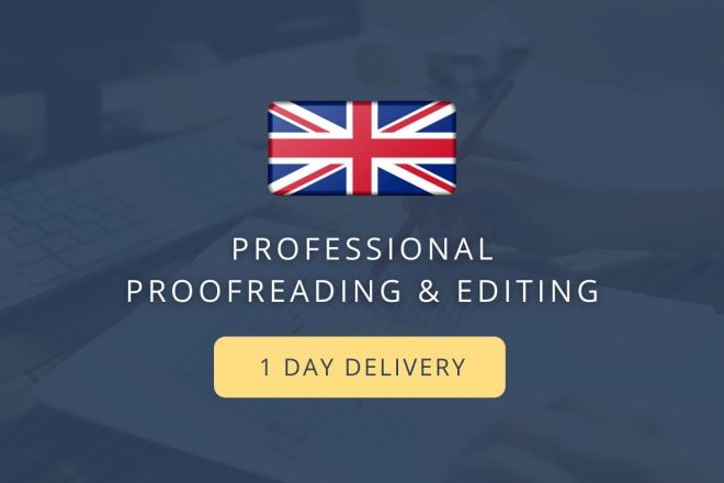 I will professionally proofread and edit your document fast