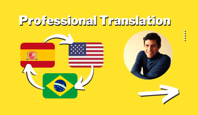 I will professionally translate spanish, english, portuguese