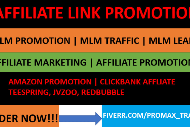 I will promote affiliate link, mlm promotion, website traffic to 500k audiences